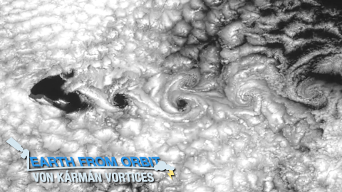 Earth from Orbit: von Kármán Vortices