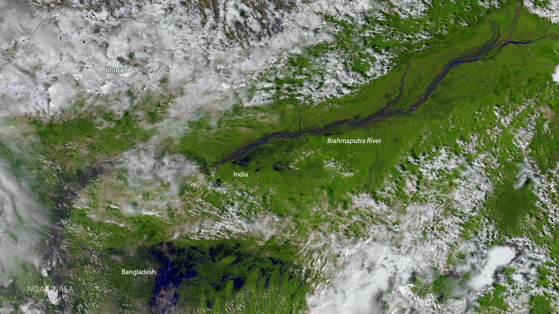 Monsoon Rains Swell the Rivers and Wetlands of Bangladesh