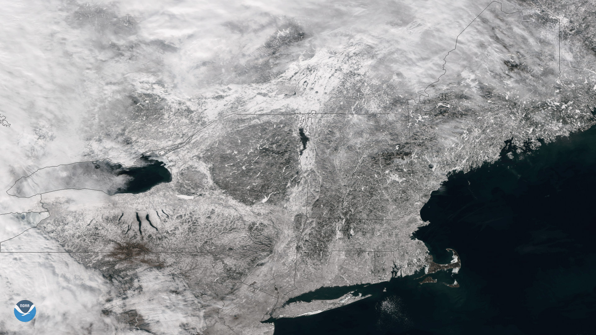 Snow Blankets New England