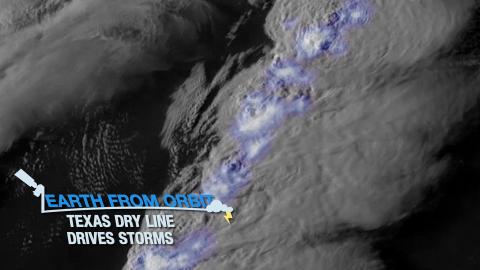 Earth from Orbit: Texas Dry Line Drives Storms