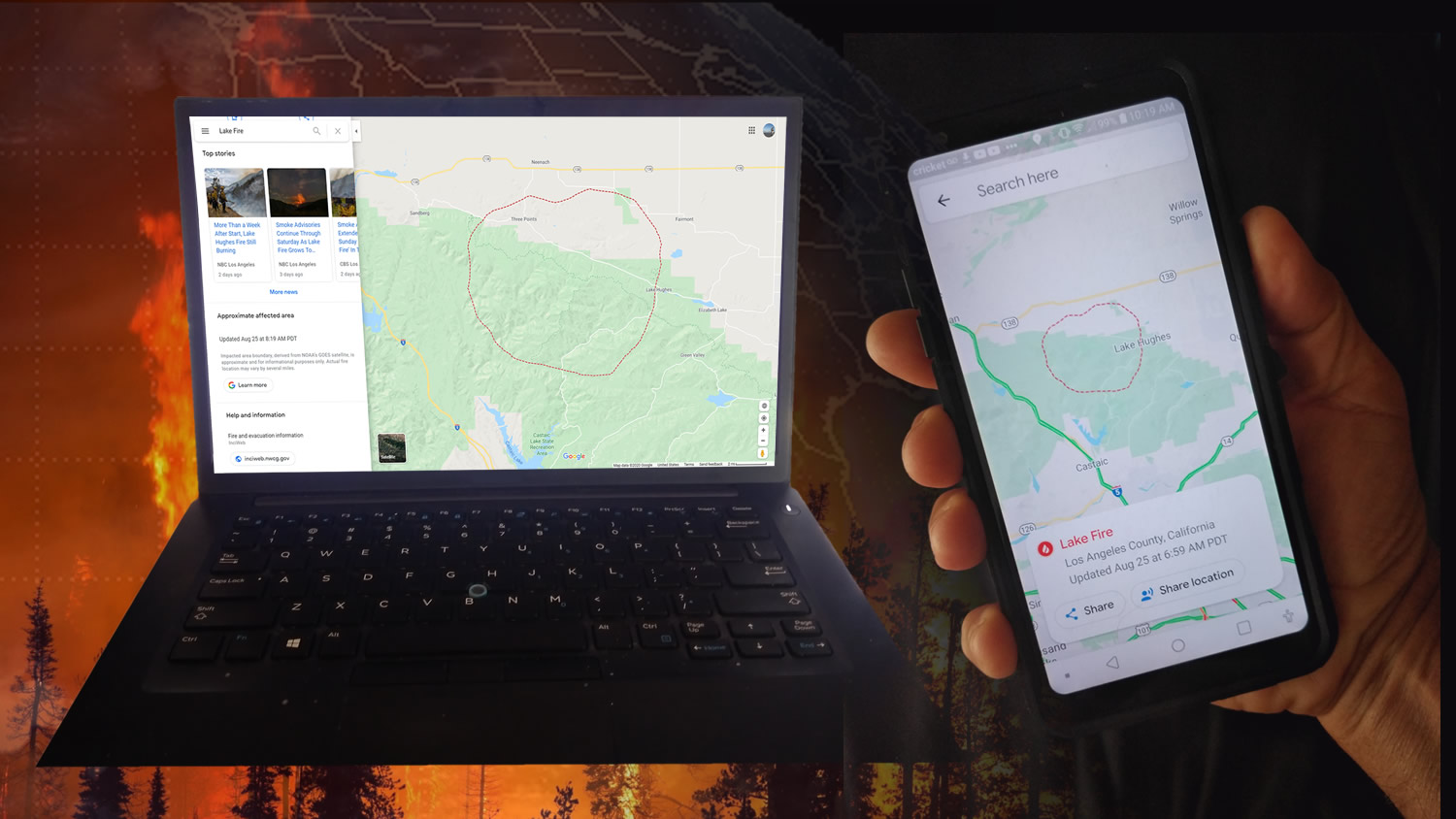 Google Harnesses the Power of GOES in New Fire Maps