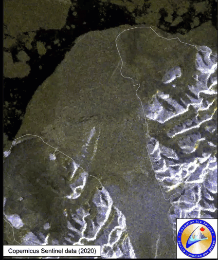 Synthetic aperture radar (SAR) sensor imagery of ice breakup