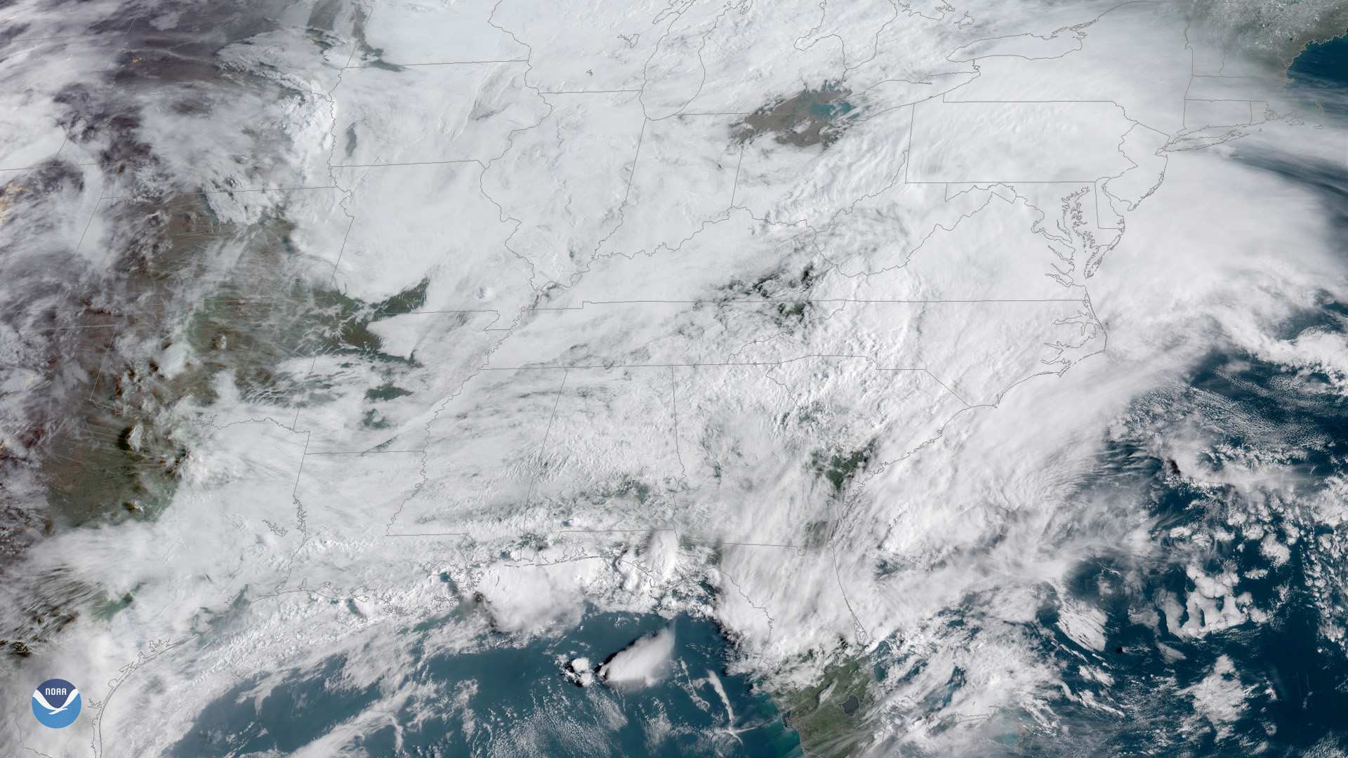 Thunderstorms Stretch Across Much of the Southern U.S.