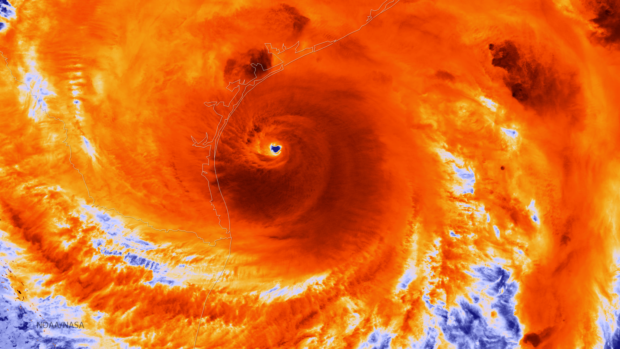 Hurricane Harvey Approaches the Texas Coast