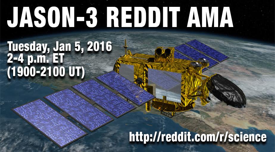 Jason-3 Reddit AMA with NOAA and NASA Scientists!