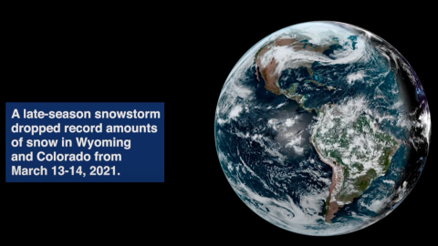 Earth from Orbit: Late-Season Snowstorm Breaks Records
