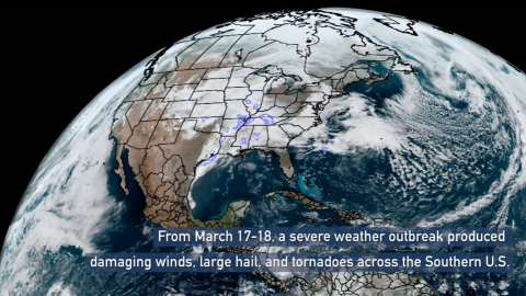 Earth from Orbit: Severe Storms Strike Southern U.S.