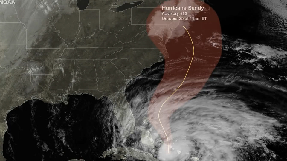 High Speed Satellite Imagery of Hurricane Sandy