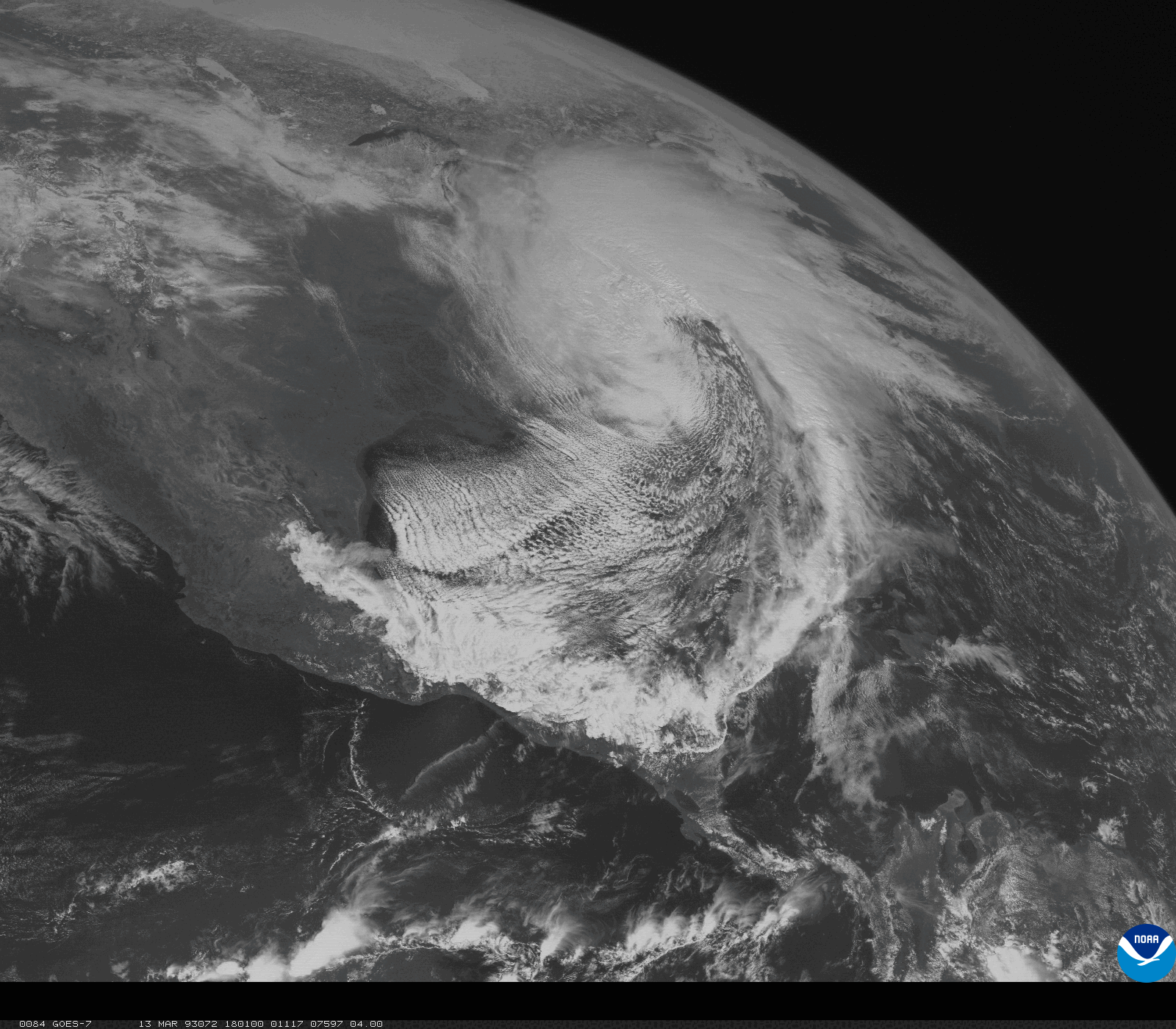 The Storm of the Century A Look Back from NOAA Satellites NESDIS