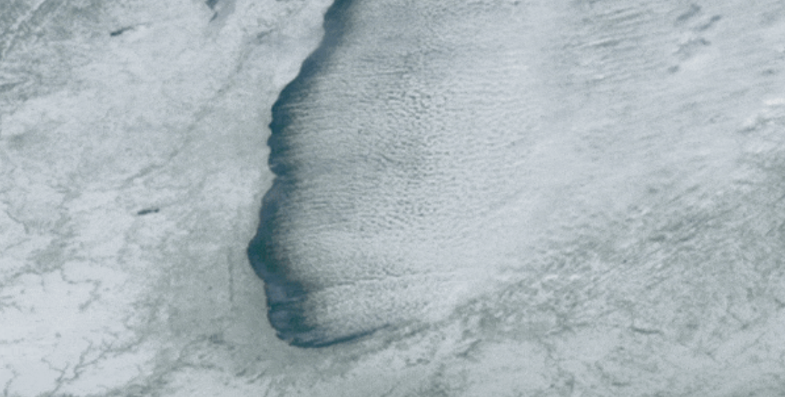 Mesmerizing “Cloud Streets” Stream Off Lake Michigan