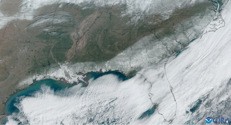 NOAA Satellites Crucial For Predicting Gulf Coast’s Historic Winter Storm