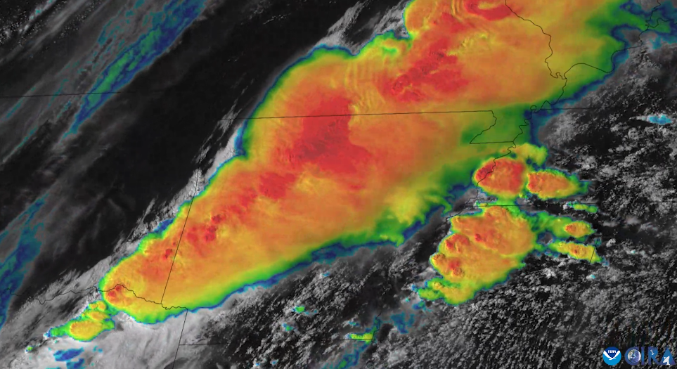 GOES East Monitors Severe Weather, Tornado Outbreak