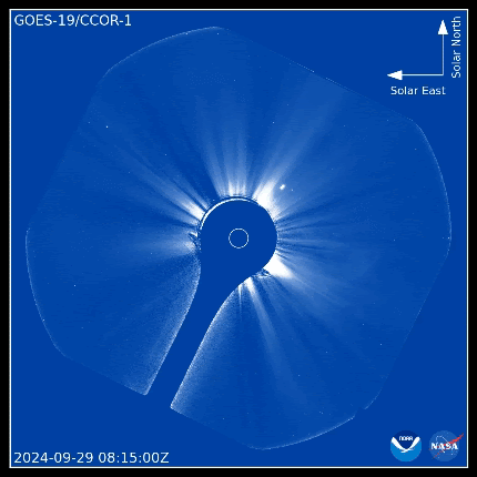 A visualization of the solar radiation emitting from the sun.