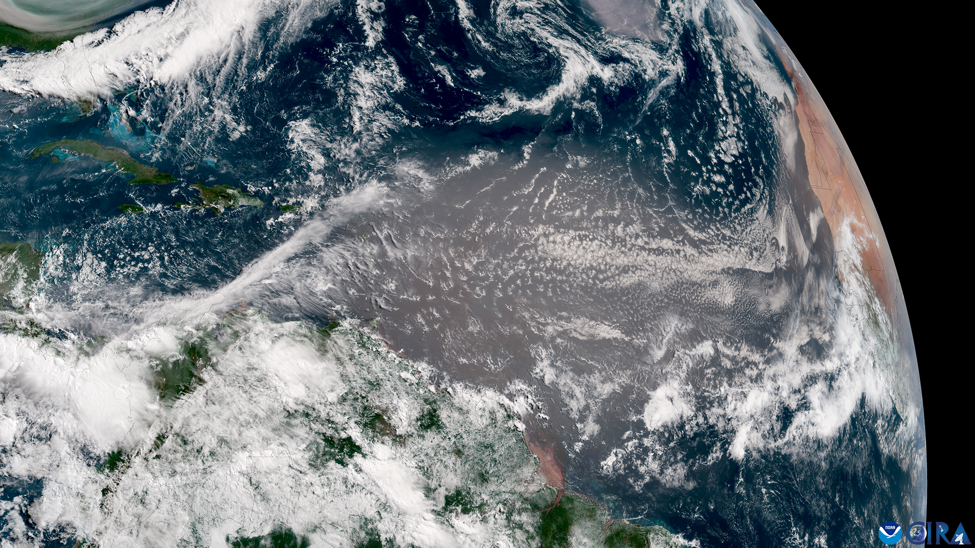 NOAA’s Satellites Track Saharan Dust Blowing Across the Atlantic