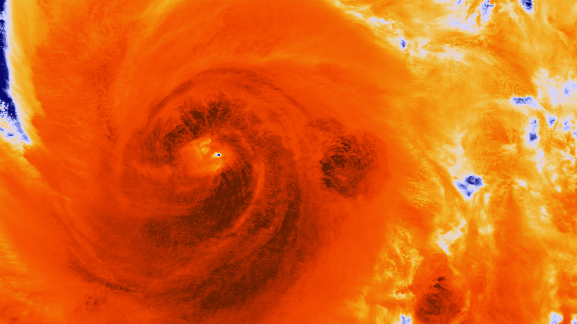 Satellite Captures Detailed Imagery of Hurricane Sandy Intensification