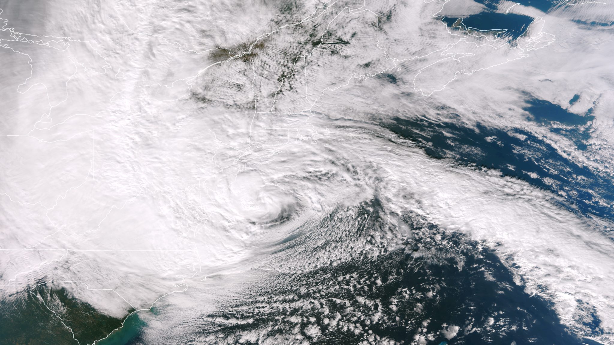 Hurricane Sandy Approaching the East Coast