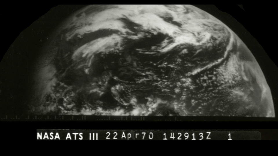 ATSIII visible imagery of Northern Hemisphere, Earth Day 1970.