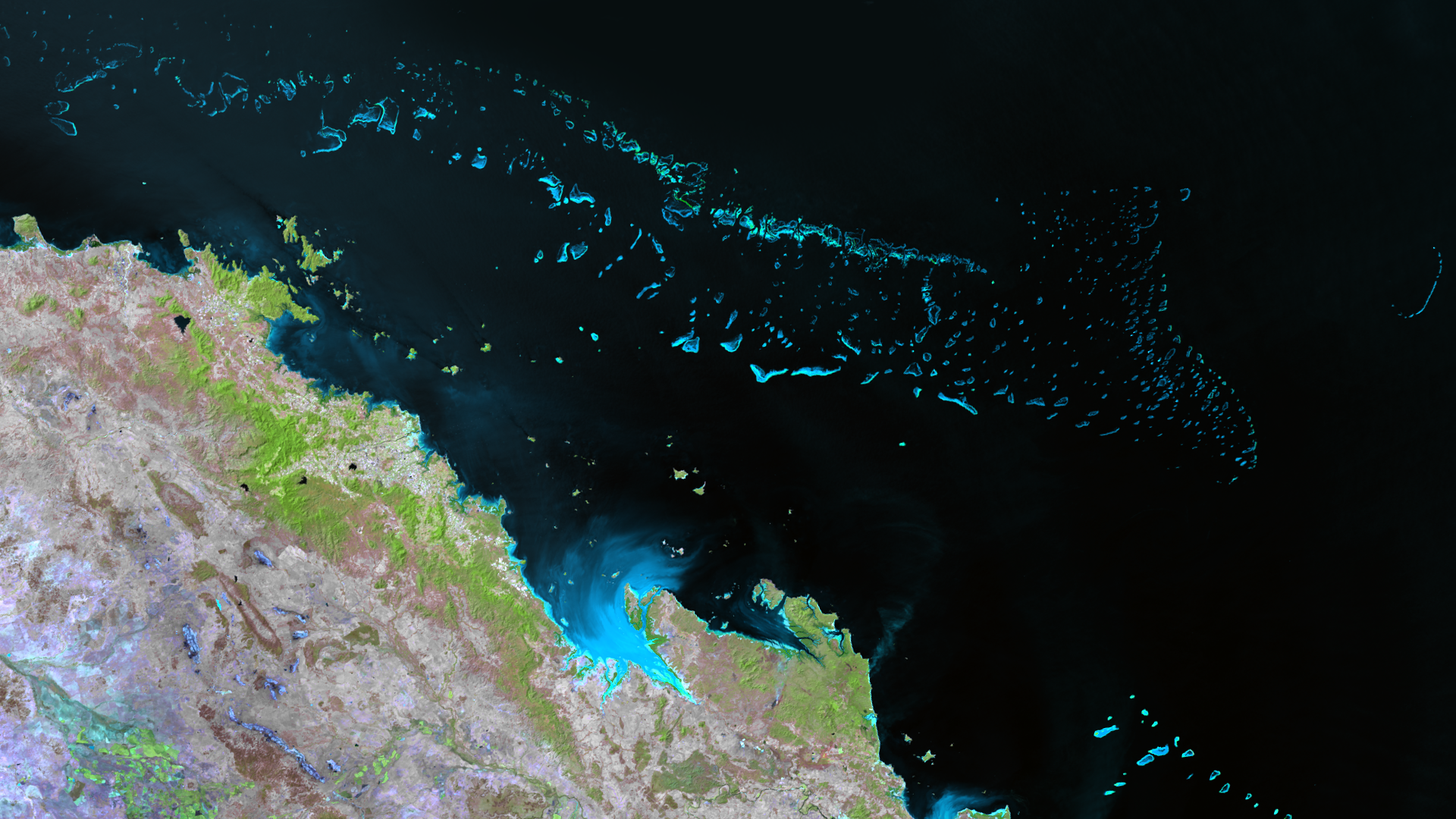 great barrier reef a look from nasa