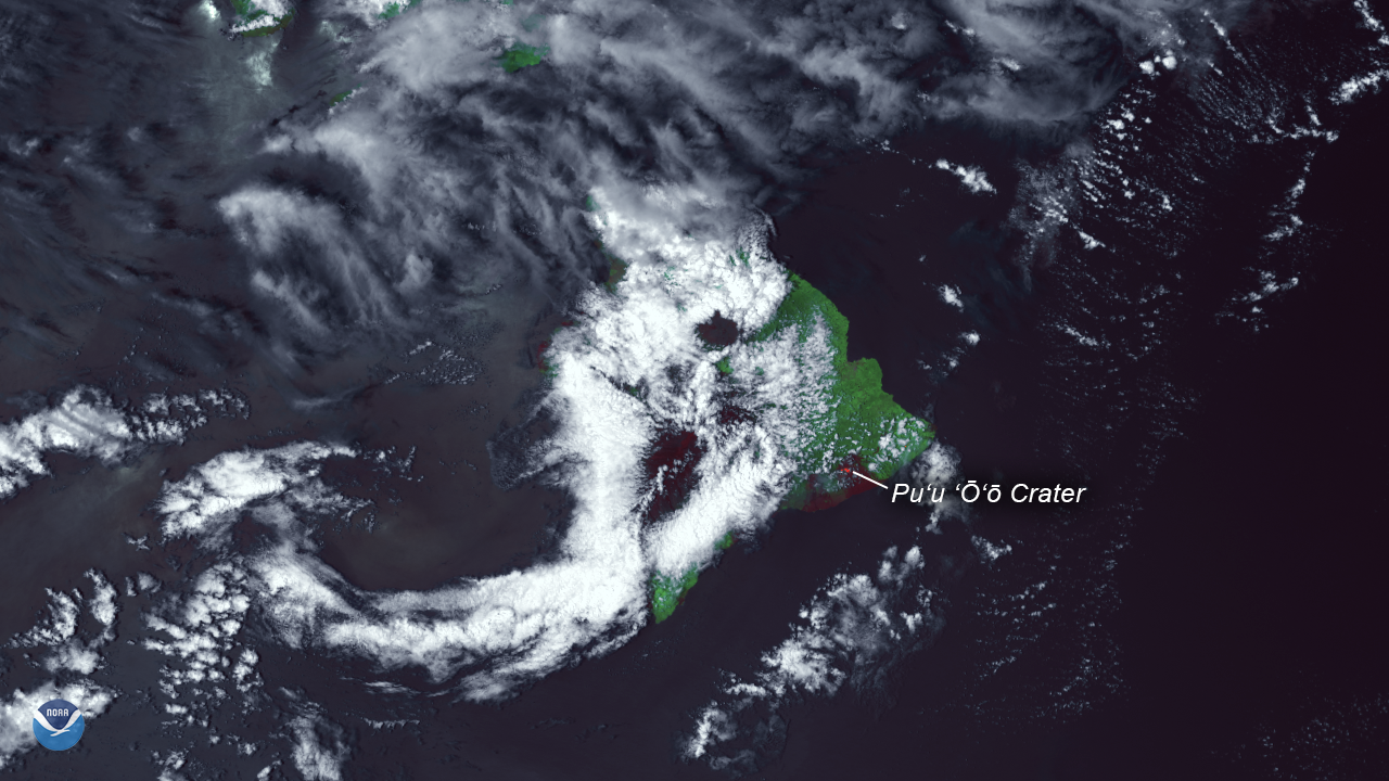 Thermal Hotspots Seen in Hawaii's Kilauea Eruption