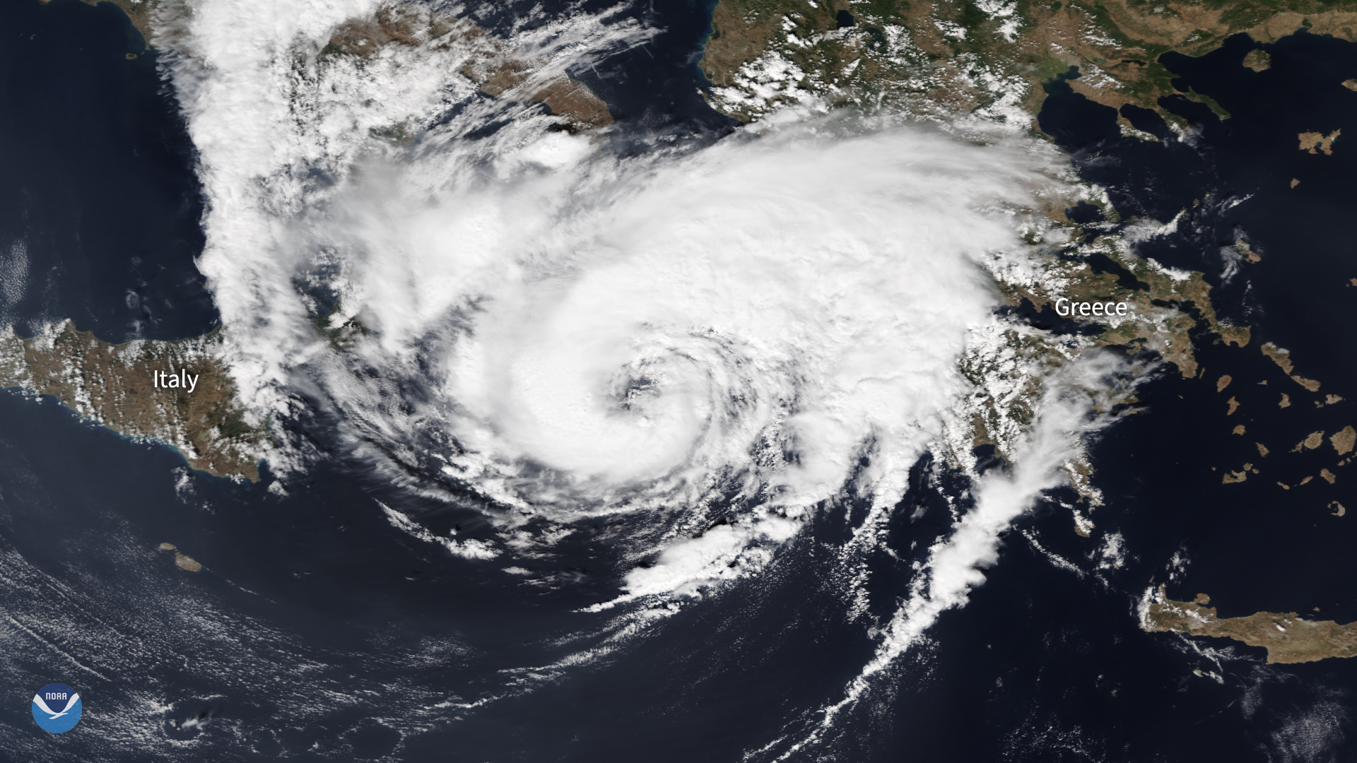 NOAA-20 Spots Rare Mediterranean Hurricane-Like Storm