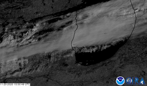 Animated image of hole punch clouds over michigan