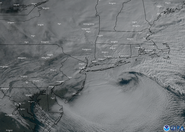 GOES East Tracks the Season’s First Nor’Easter