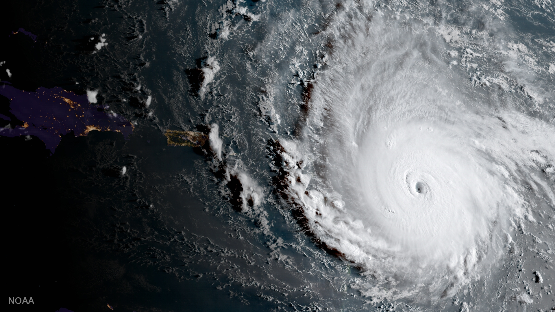 Hurricane Irma Heading Towards the Leeward Islands