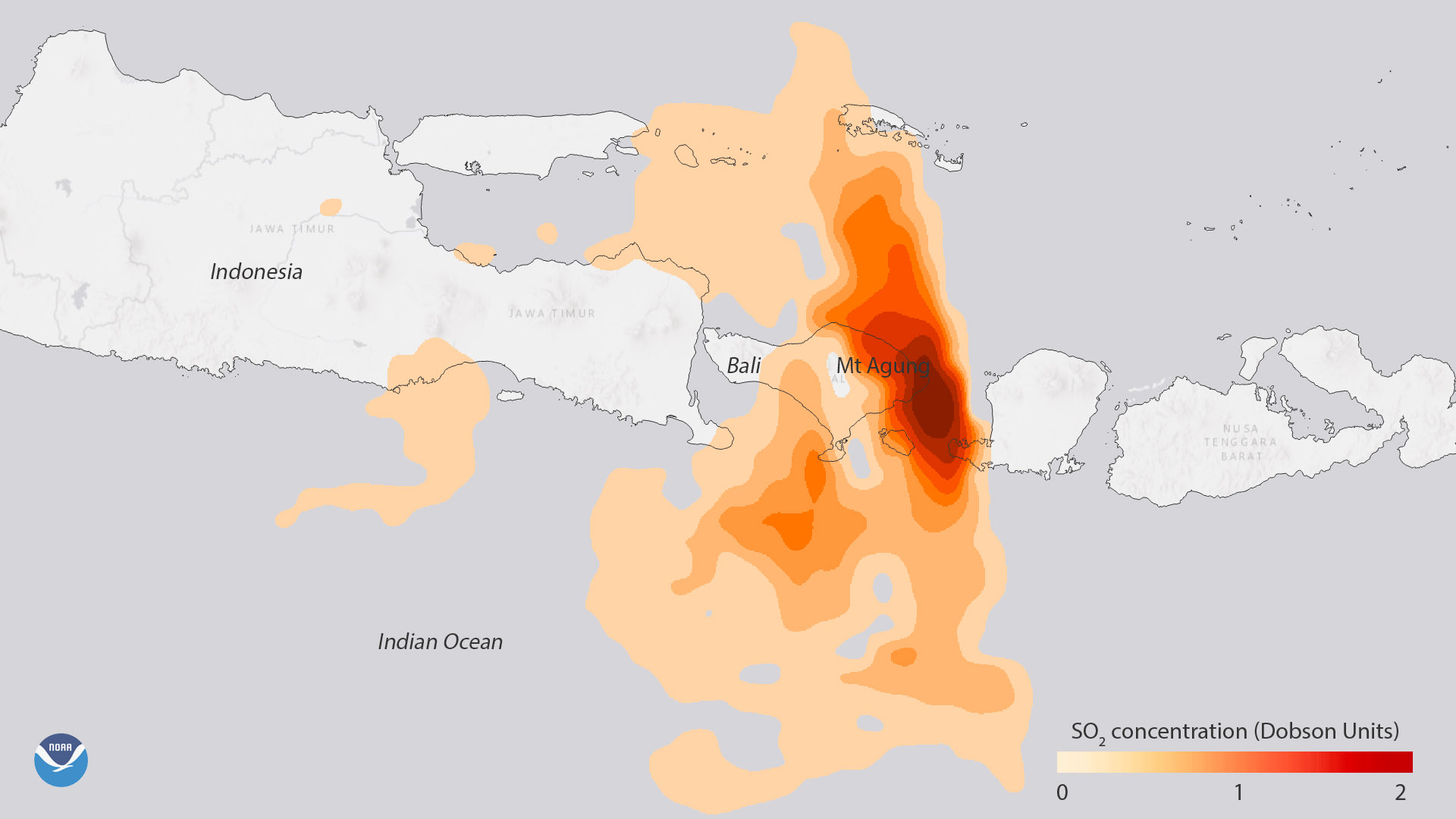 Mount Agung Erupts in Bali, Indonesia