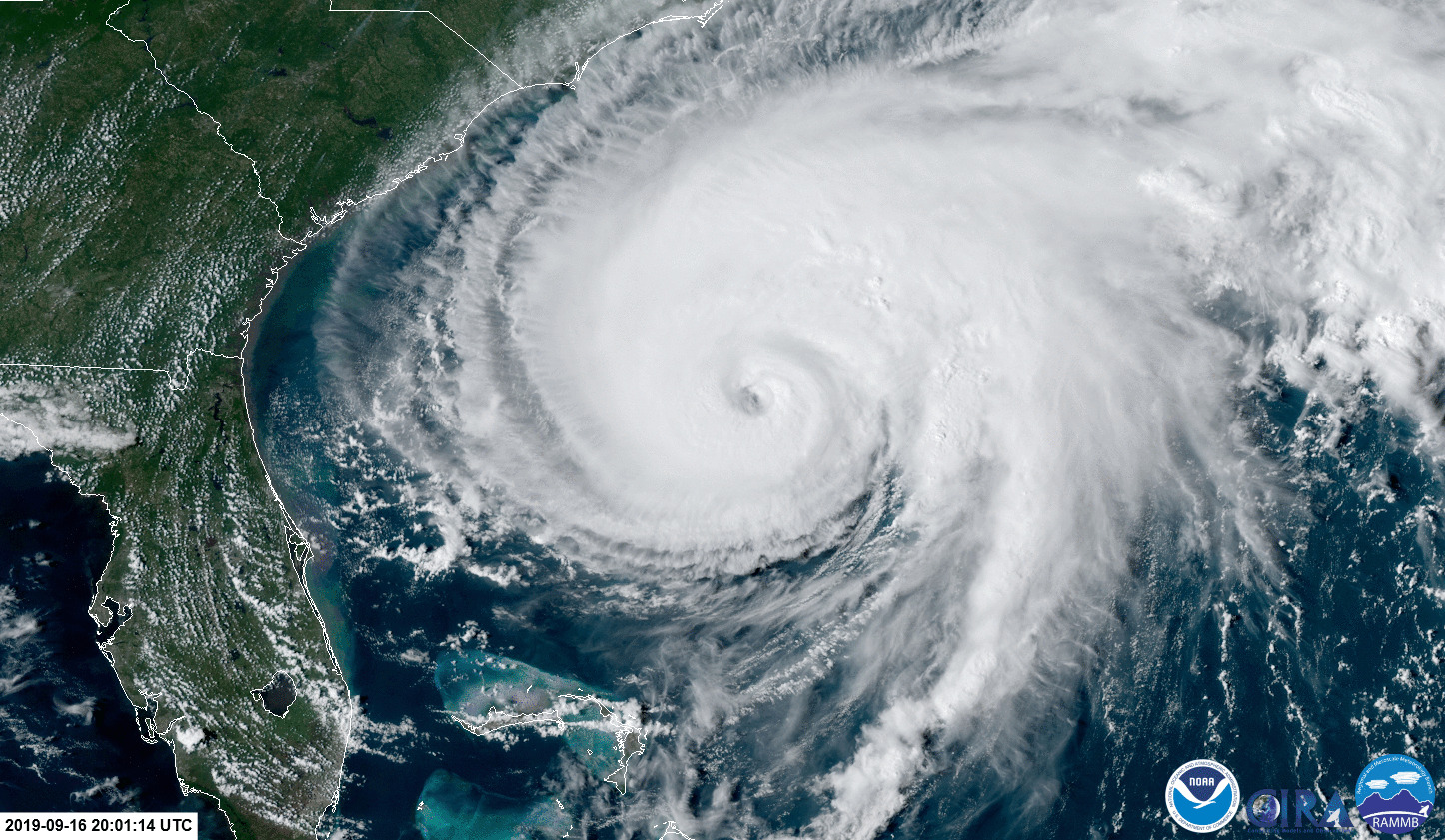 NOAA Sees the Fifth Hurricane Humberto Through High-powered Lens