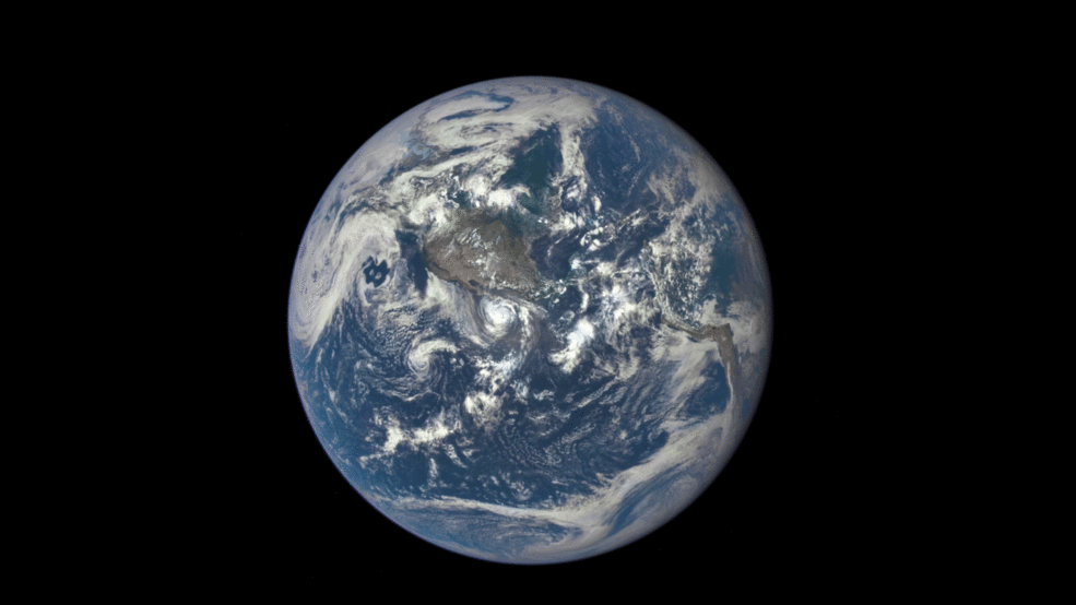 Time lapse of the Moon’s transit across the Earth’s disk from DSCOVR’s EPIC, July 16, 2015, courtesy NASA