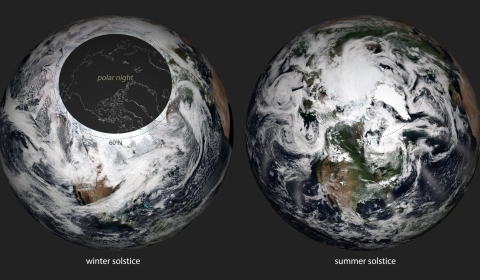 Image of the earth's poles