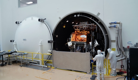 Image of JPSS-2 Thermal Vacuum Testing