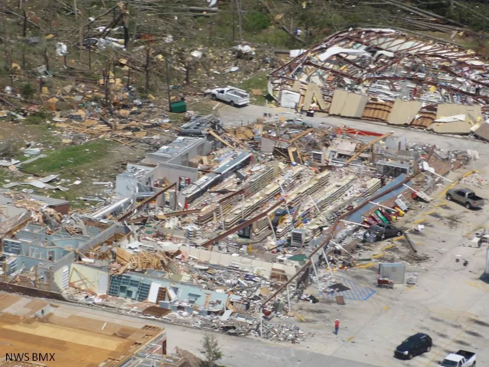 Destruction in Hackleburg, Ala., from a deadly EF-5 tornado