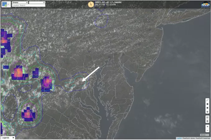 Image of patches of Lightening