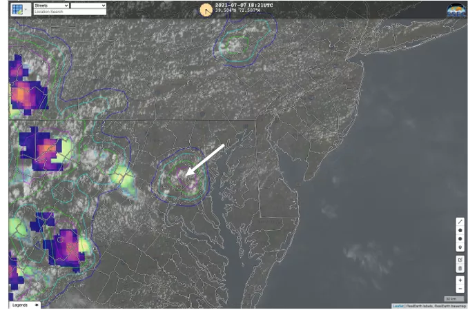 Image of lightening patches