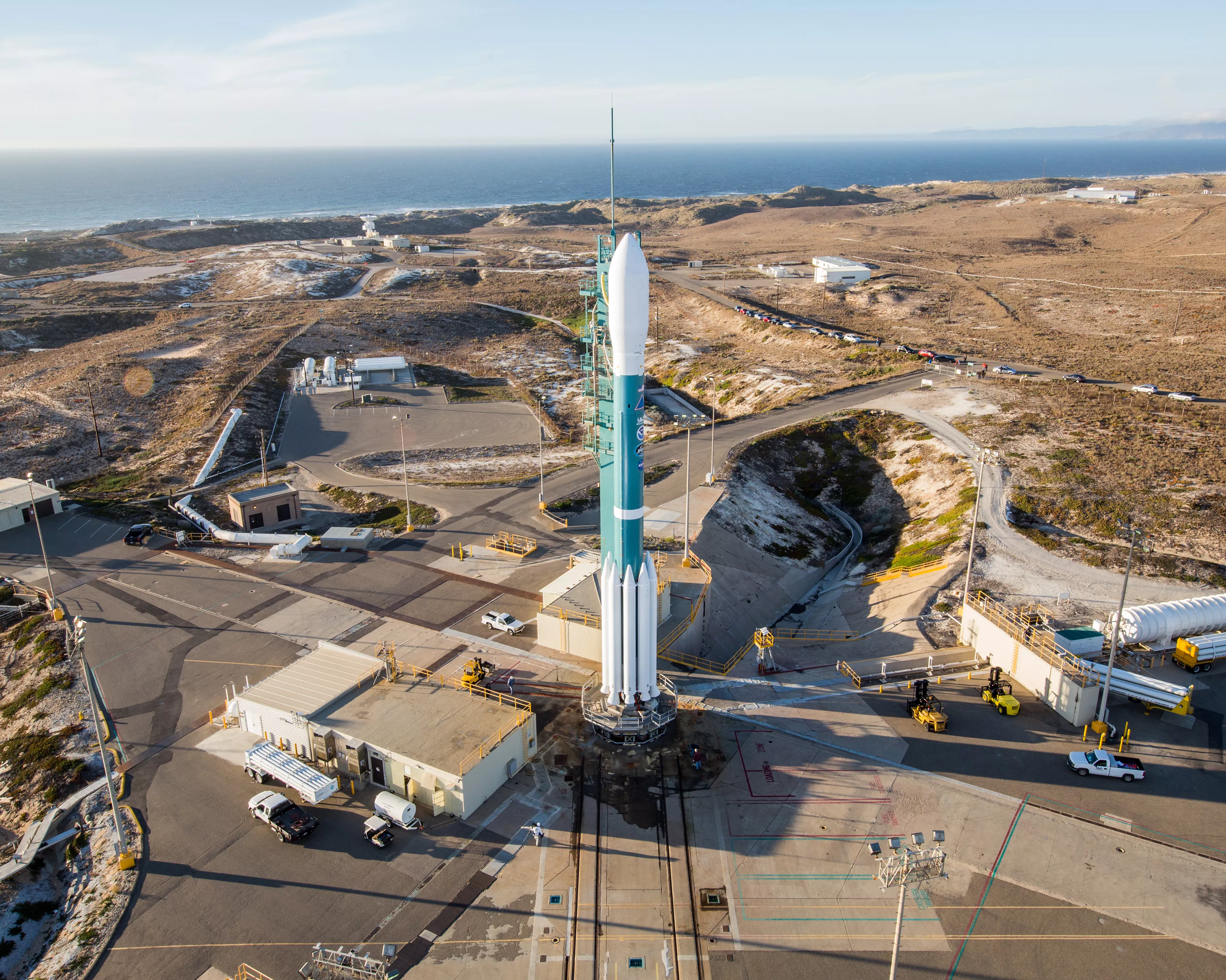 image of JPSS on the launch Pad