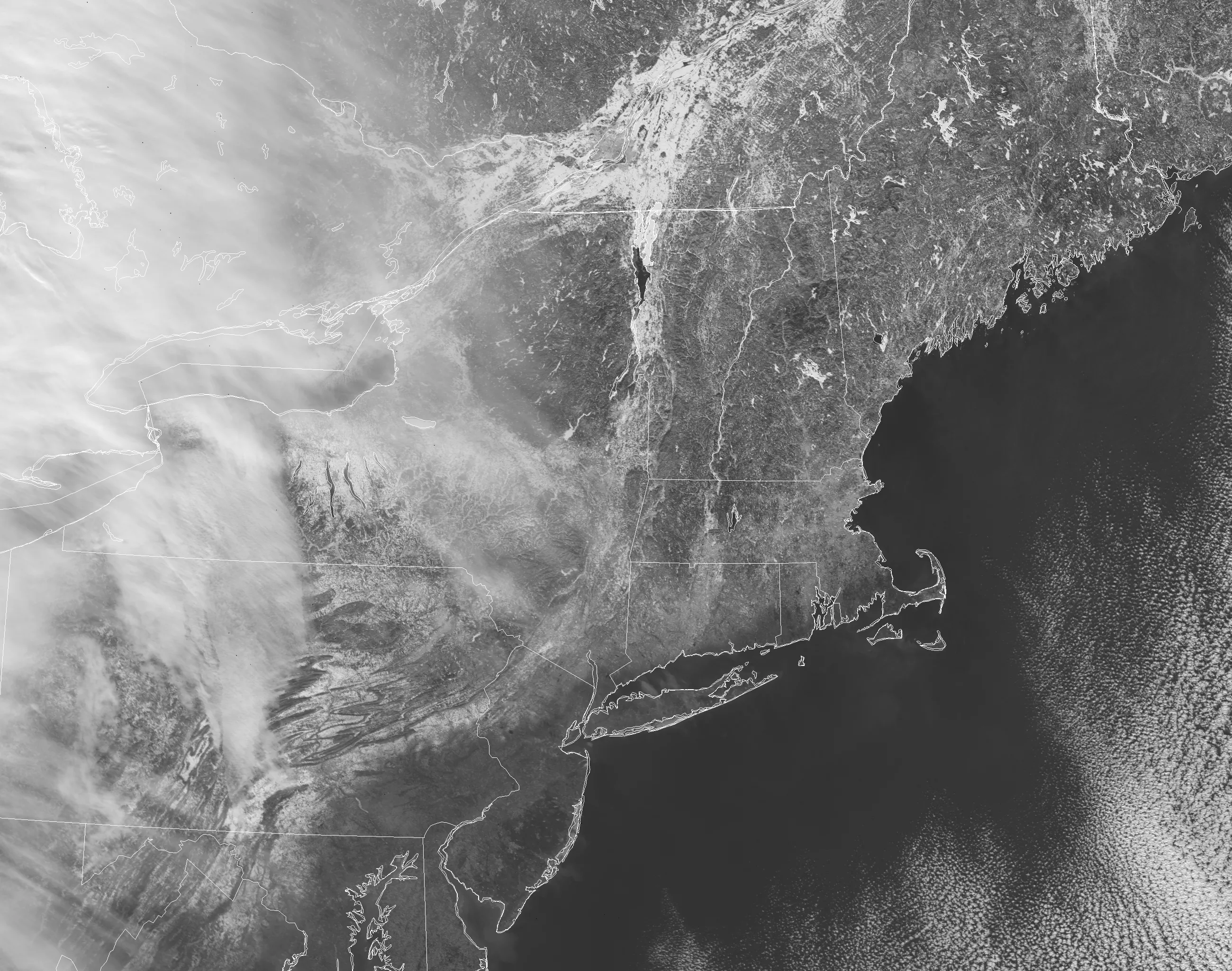 Image of VIIRS high-resolution visible channel, I-1 (0.64 µm), from NOAA-20 (17:09 UTC, 22 January 2019). Image courtesy Curtis Seaman (CIRA/Colorado State University)
