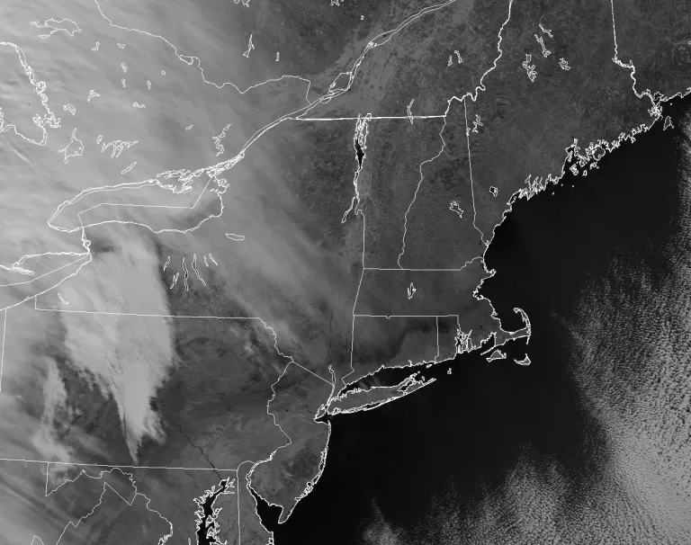 Image of VIIRS channel M-11 (2.25 µm) from NOAA-20 (17:09 UTC, 22 January 2019). Image courtesy Curtis Seaman (CIRA/Colorado State University)