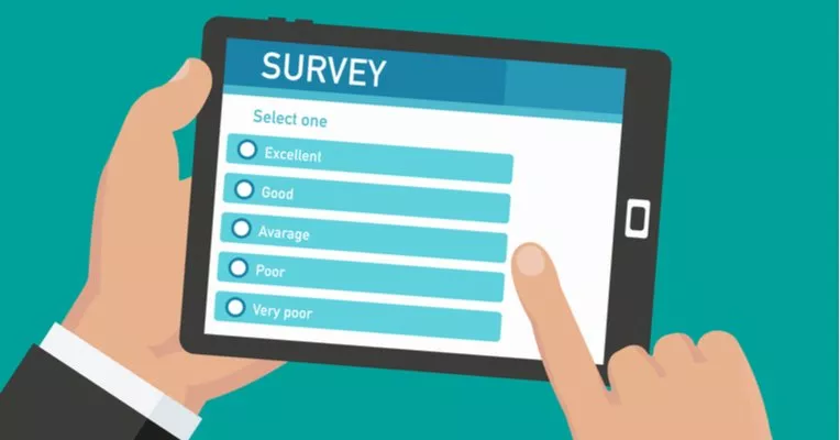Image of an Drawn Ipad for a survey.