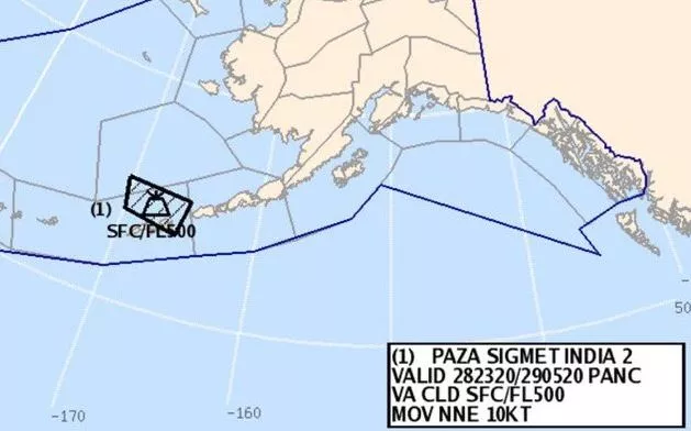 Following the eruption of the Bogoslof volcano, the National Weather Service’s Alaska Aviation Weather Unit issued an aviation warning called a SIGMET, an acronym for Significant Meteorological Information, regarding the transport of volcanic ash.