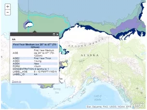 Sea Ice Map. CREDIT: NOAA