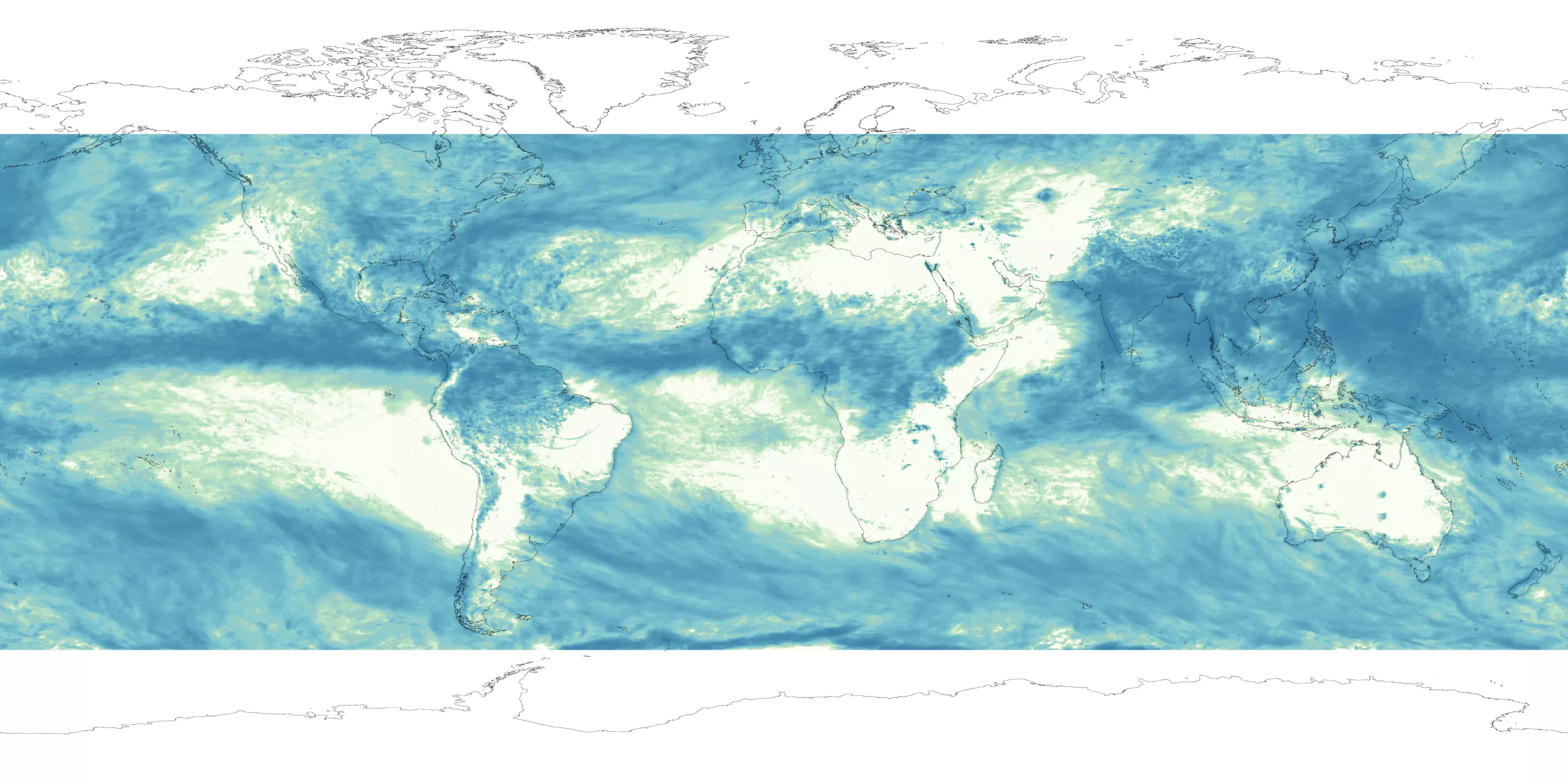 Map of the earth.