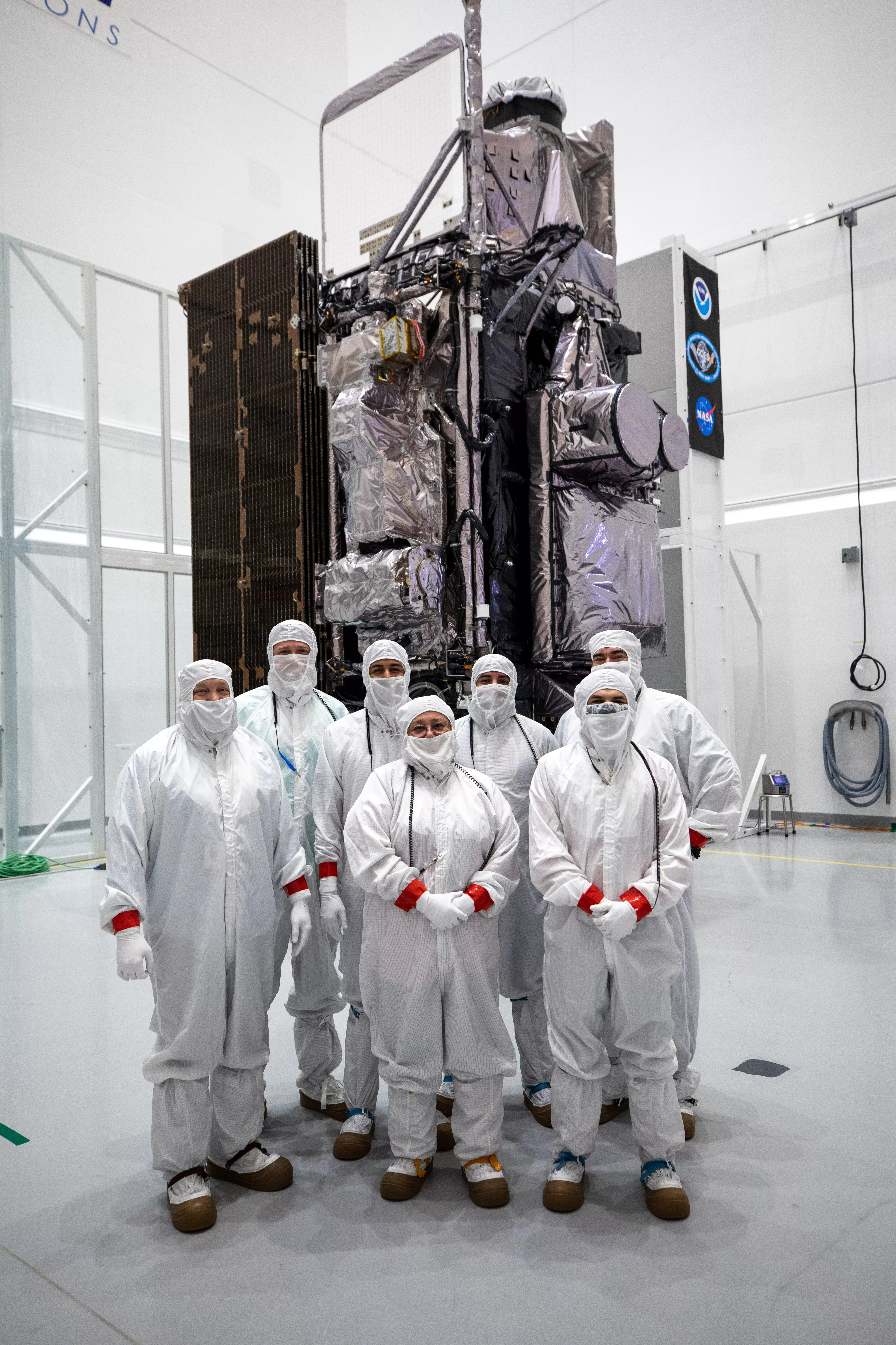 GOES-T Satellite Processing Team at Astrotech
