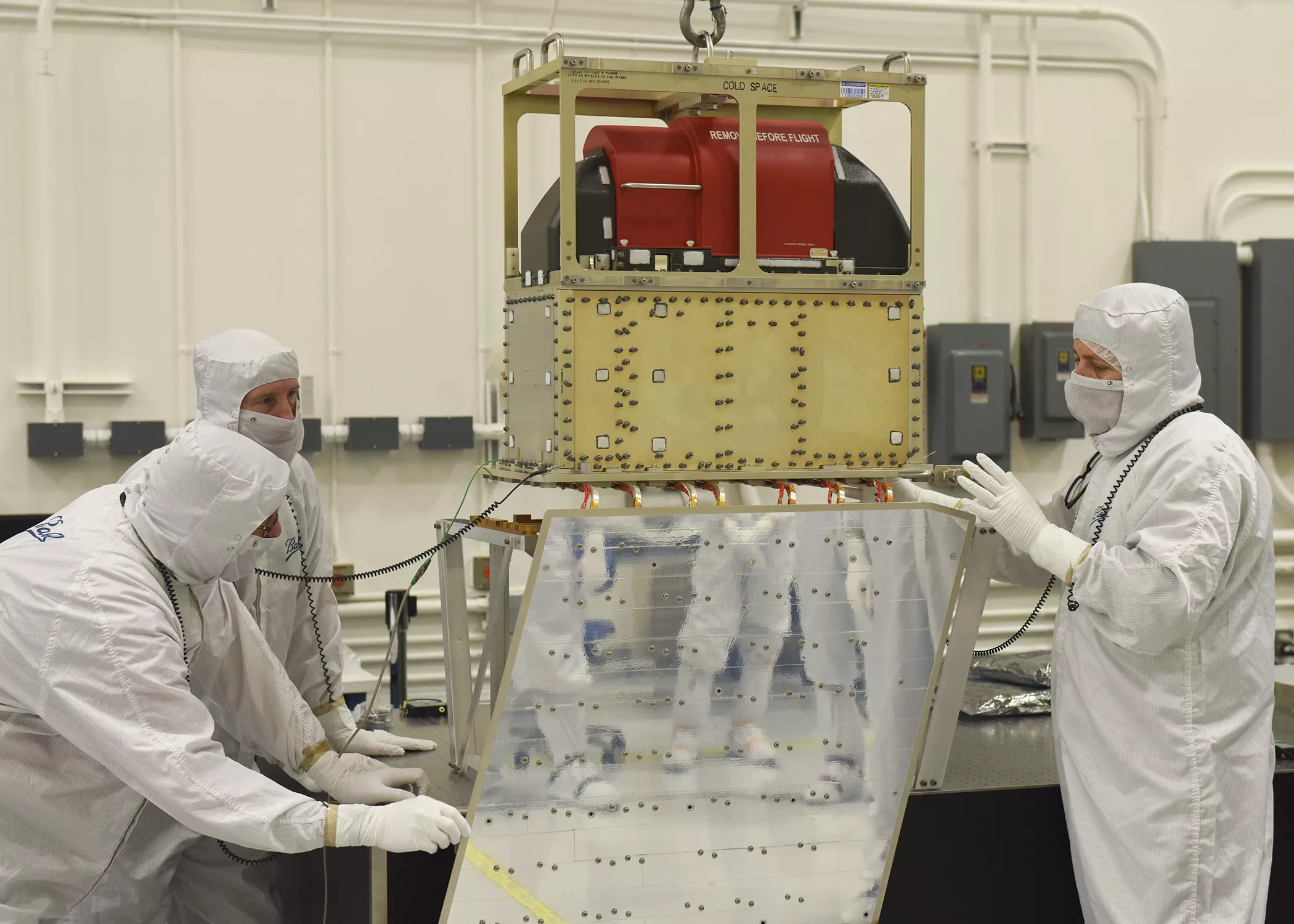 Image of JPSS-1 mounted with instruments