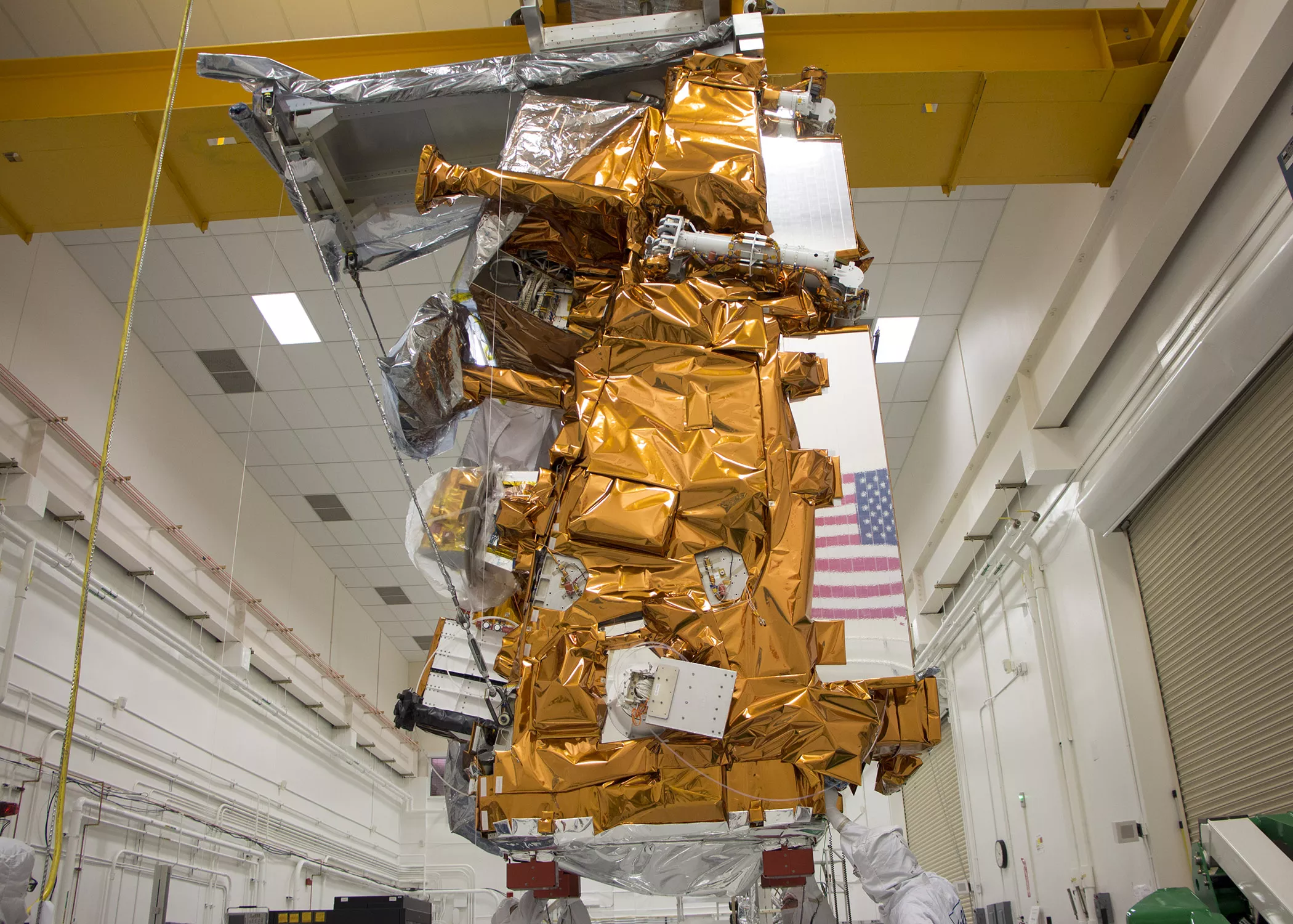 Image of JPSS-1 moved for calibration checks.