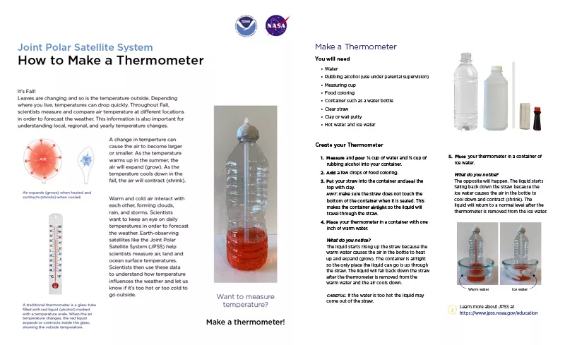 Make outlet a thermometer