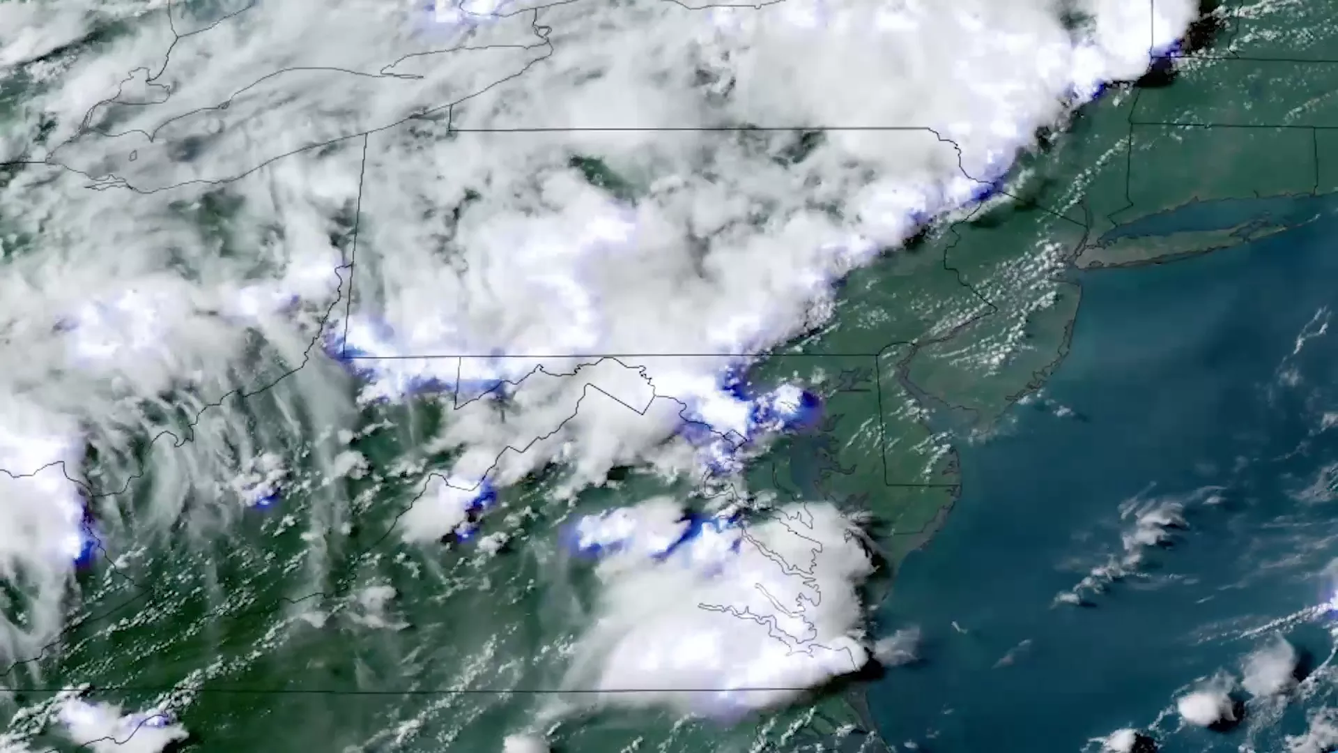 Image of lightening and clouds over Alabama