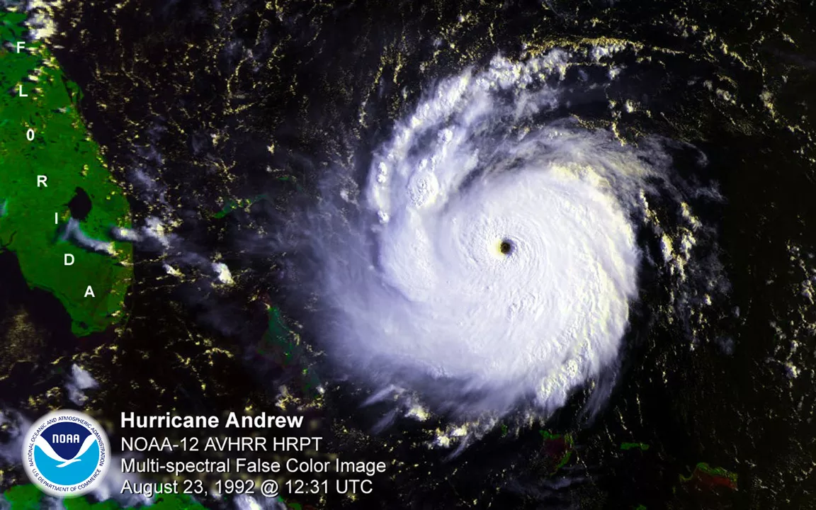 Hurricane Andrew in the Caribbean