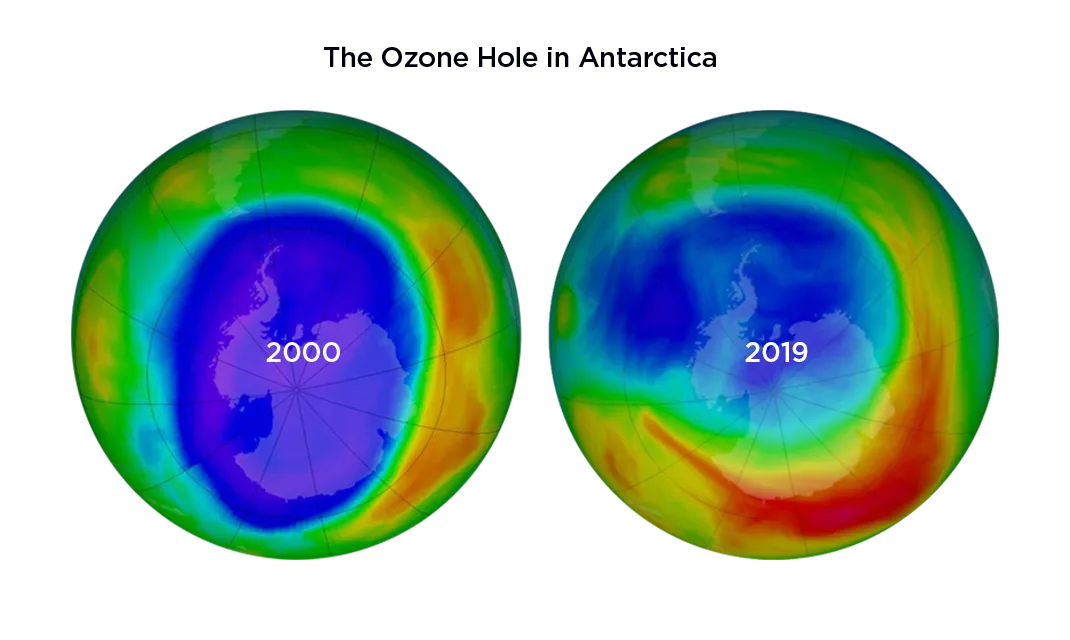 image of the ozone layer