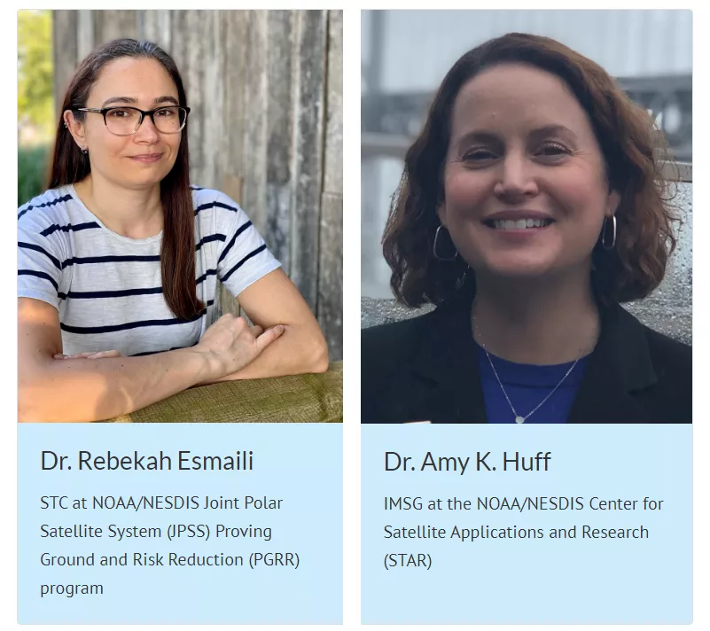 Headshots of Dr. Rebekah Esmaili and Dr. Amy K. Huff